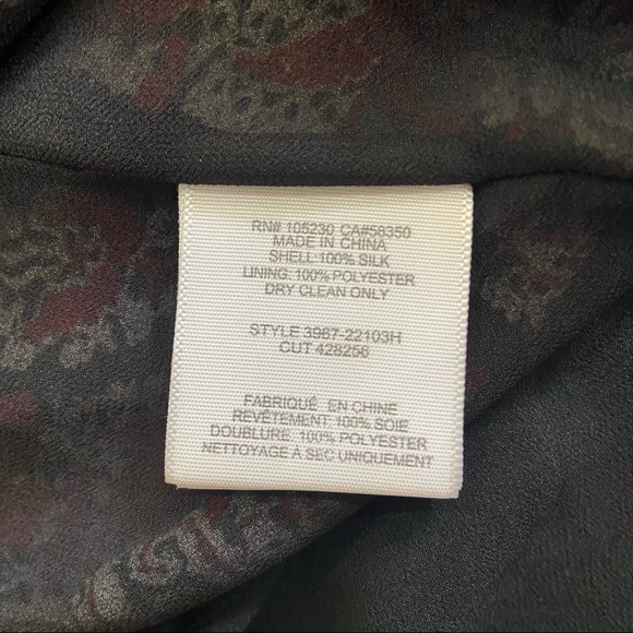 Joie Shara Silk Floral Tassel Tank Top Black Small - Picture 8 of 8